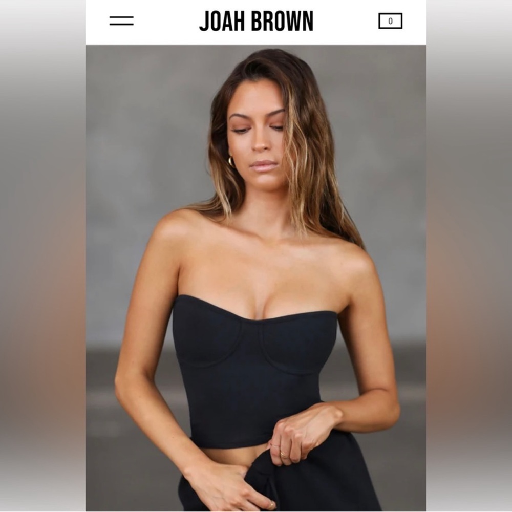 Joah Brown bustier tube top, size s/m NWT sold out online